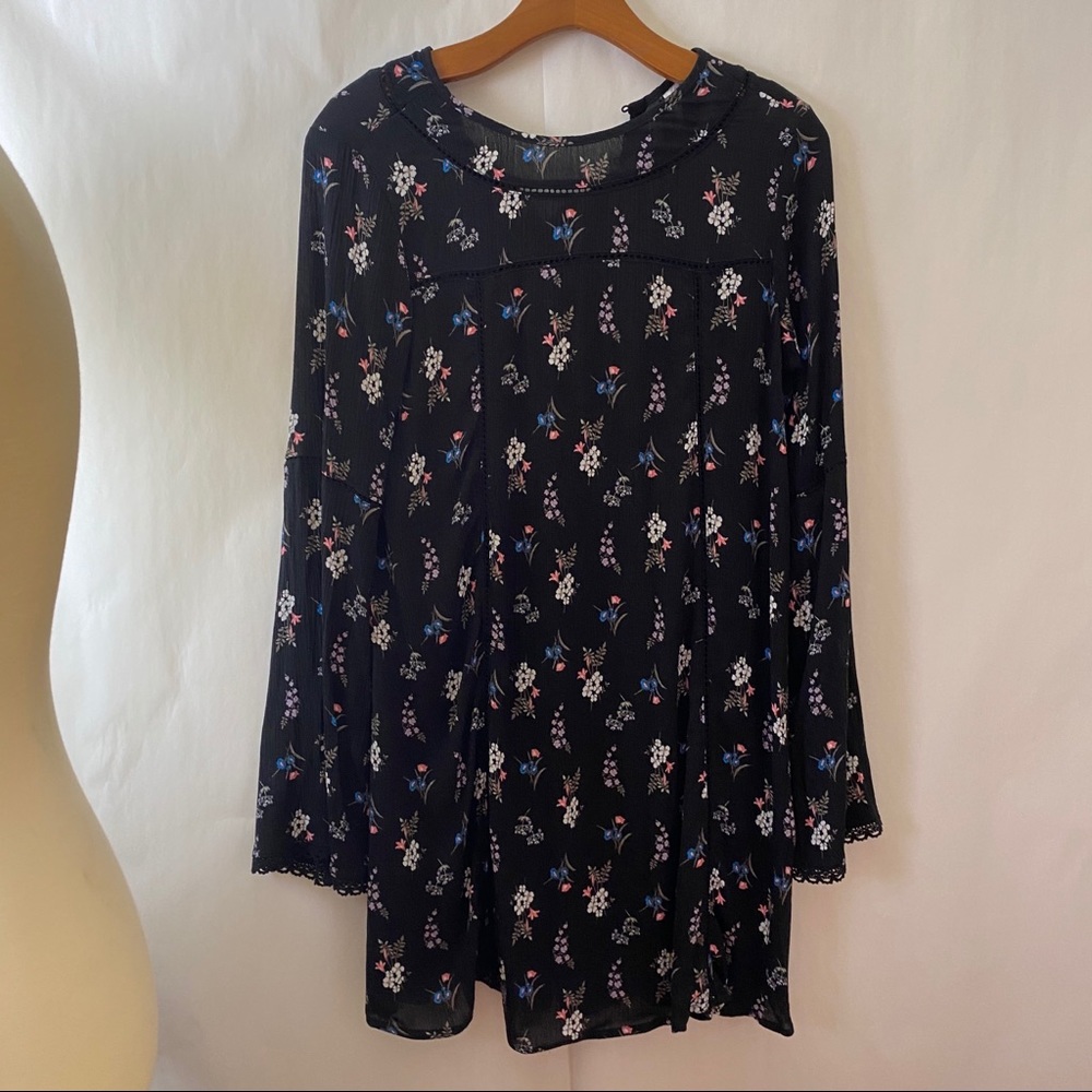 H&M Divided black floral dress